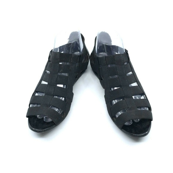 Donald J Pliner Estee Gladiator Sandal Sz 7M Black - Picture 2 of 8